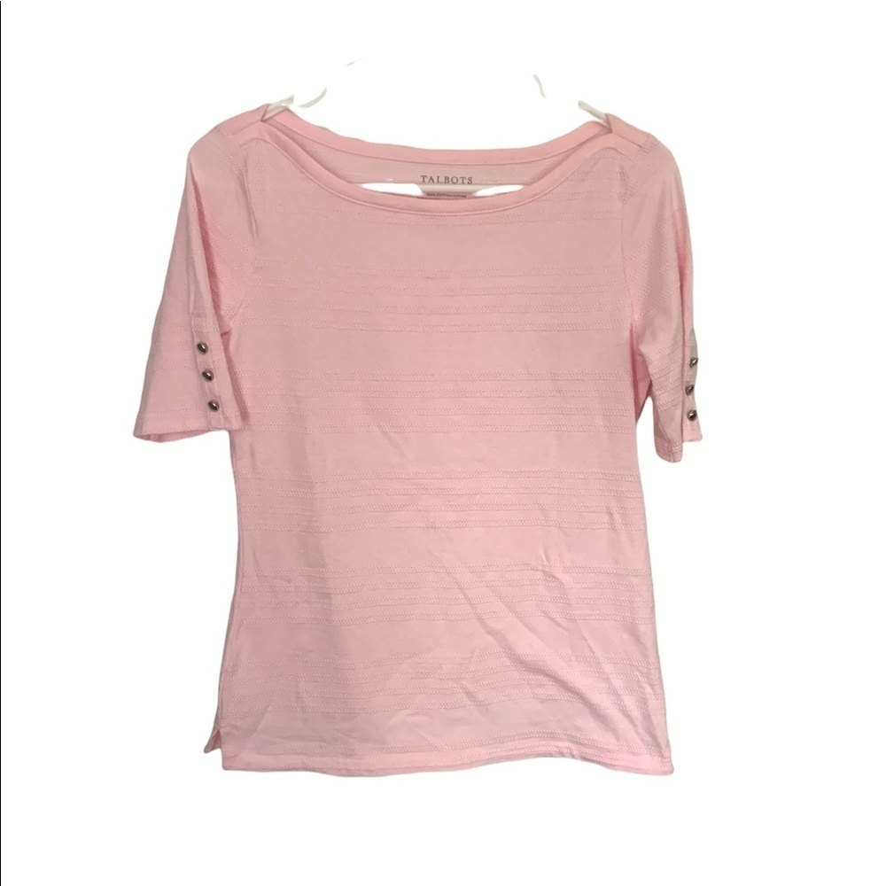 Talbots Light Pink Short Sleeve Top